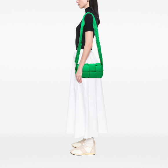 Pre-Loved Bottega Veneta Nylon Intrecciato Padded Tech Cassette Crossbody - Picture 7 of 8